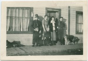 Group in front of restaurant