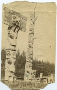 Haida totem poles, Skidegate, Queen Charlotte Islands