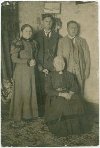 Youth and old age, Skidegate, Queen Charlotte Islands