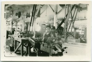 Interior of a cannery, B.C.