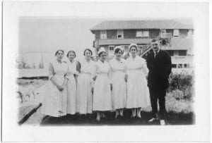 Doctor [Darby] and staff of the R.W. Large Memorial Hospital, Bella Bella