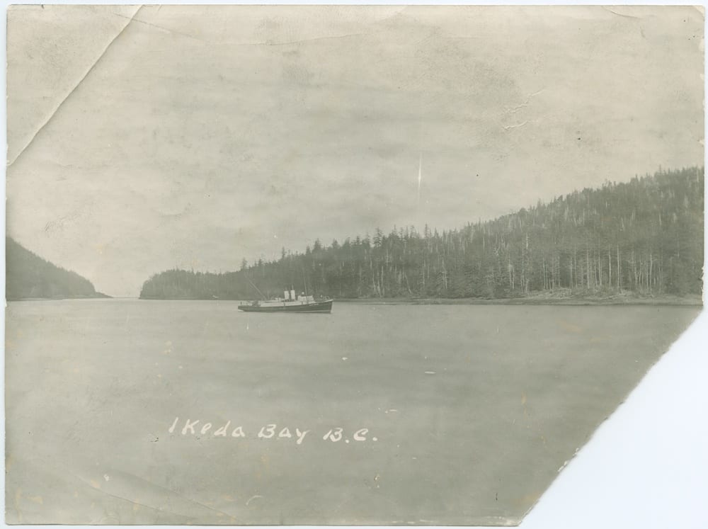 A lighthouse steamer is coming into the Bay