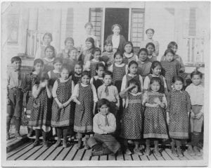 Children and staff of E.L.M. Home, Kitamaat