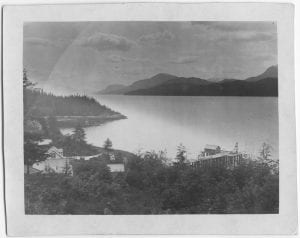 Looking south from the E.L.M. Home, Kitamaat