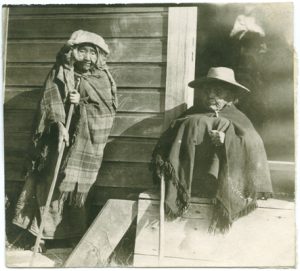 Two old women at the Esquimalt Indian Reserve