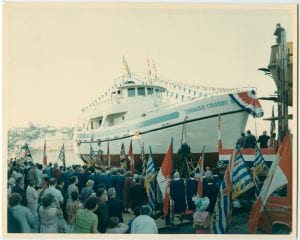 Launching of the Thomas Crosby V, New Westminster, B.C.