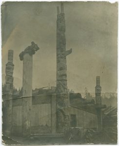 Haida totem poles, Masset, Queen Charlotte Islands