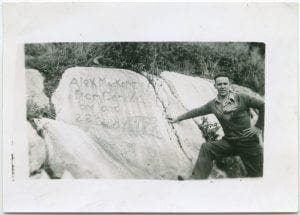 Alexander MacKenzie's inscription in the rock