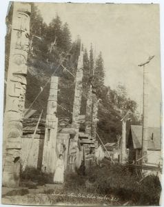 Haida village, Gold Harbour, Queen Charlotte Islands